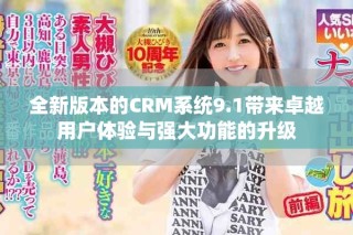 全新版本的CRM系統(tǒng)9.1帶來卓越用戶體驗(yàn)與強(qiáng)大功能的升級(jí)